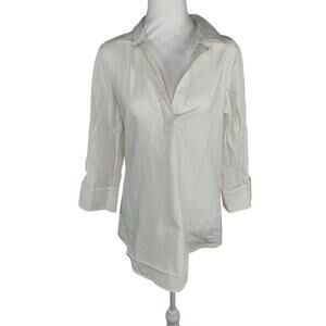 Vineyard Vines linen blend v-neck tunic half sleeve mini dress XS coastal casual